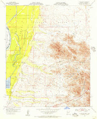 La Paz Mtn Arizona Historical topographic map, 1:24000 scale, 7.5 X 7.5 Minute, Year 1955