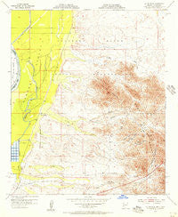 La Paz Mtn Arizona Historical topographic map, 1:24000 scale, 7.5 X 7.5 Minute, Year 1955