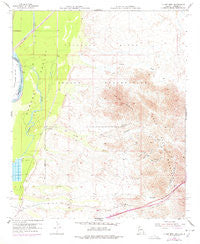 La Paz Mtn Arizona Historical topographic map, 1:24000 scale, 7.5 X 7.5 Minute, Year 1955