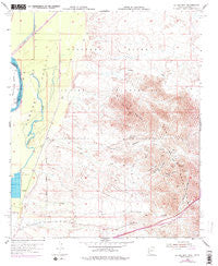 La Paz Mtn Arizona Historical topographic map, 1:24000 scale, 7.5 X 7.5 Minute, Year 1959