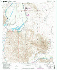Laguna Dam Arizona Historical topographic map, 1:24000 scale, 7.5 X 7.5 Minute, Year 1955