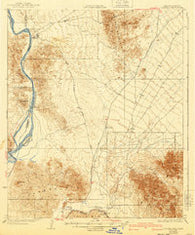 Laguna Arizona Historical topographic map, 1:62500 scale, 15 X 15 Minute, Year 1929