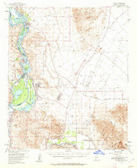 Laguna Arizona Historical topographic map, 1:62500 scale, 15 X 15 Minute, Year 1955