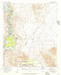 Laguna Arizona Historical topographic map, 1:62500 scale, 15 X 15 Minute, Year 1955