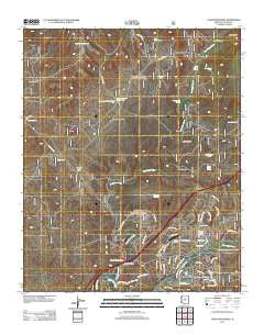 Lake Montezuma Arizona Historical topographic map, 1:24000 scale, 7.5 X 7.5 Minute, Year 2011