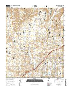 Lake Montezuma Arizona Current topographic map, 1:24000 scale, 7.5 X 7.5 Minute, Year 2014