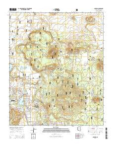 Lakeside Arizona Current topographic map, 1:24000 scale, 7.5 X 7.5 Minute, Year 2014