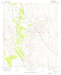 Land Arizona Historical topographic map, 1:24000 scale, 7.5 X 7.5 Minute, Year 1973