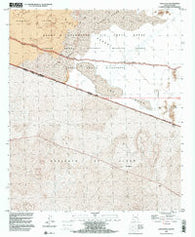 Las Playas Arizona Historical topographic map, 1:24000 scale, 7.5 X 7.5 Minute, Year 1996