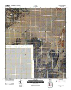 Las Playas Arizona Historical topographic map, 1:24000 scale, 7.5 X 7.5 Minute, Year 2011
