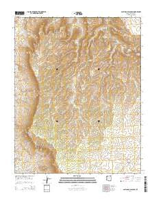 Last Chance Canyon Arizona Current topographic map, 1:24000 scale, 7.5 X 7.5 Minute, Year 2014