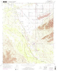 Laveen Arizona Historical topographic map, 1:24000 scale, 7.5 X 7.5 Minute, Year 1952