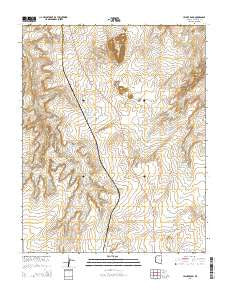 LeChee Rock Arizona Current topographic map, 1:24000 scale, 7.5 X 7.5 Minute, Year 2014