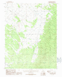 Le Fevre Ridge Arizona Historical topographic map, 1:24000 scale, 7.5 X 7.5 Minute, Year 1988
