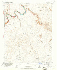 Leche-E Rock Arizona Historical topographic map, 1:62500 scale, 15 X 15 Minute, Year 1954