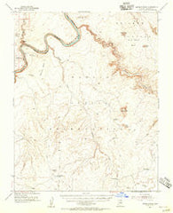 Leche-E Rock Arizona Historical topographic map, 1:62500 scale, 15 X 15 Minute, Year 1954