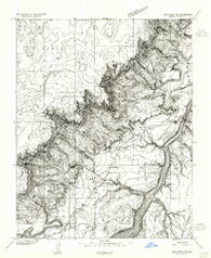 Lees Ferry SW Arizona Historical topographic map, 1:24000 scale, 7.5 X 7.5 Minute, Year 1954