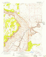 Lees Ferry Arizona Historical topographic map, 1:62500 scale, 15 X 15 Minute, Year 1954