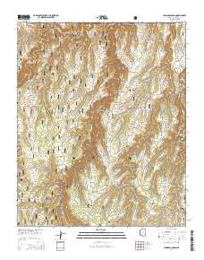 Leonard Canyon Arizona Current topographic map, 1:24000 scale, 7.5 X 7.5 Minute, Year 2014