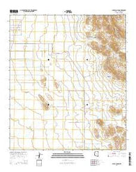 Leslie Canyon Arizona Current topographic map, 1:24000 scale, 7.5 X 7.5 Minute, Year 2014