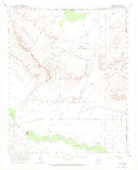 Leupp Arizona Historical topographic map, 1:62500 scale, 15 X 15 Minute, Year 1955