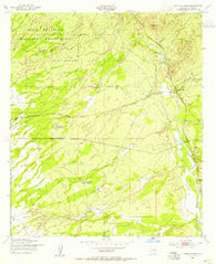 Lewis Springs Arizona Historical topographic map, 1:24000 scale, 7.5 X 7.5 Minute, Year 1952