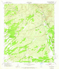 Lewis Springs Arizona Historical topographic map, 1:24000 scale, 7.5 X 7.5 Minute, Year 1952