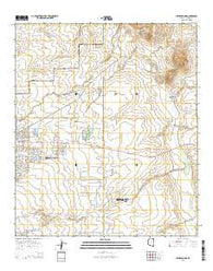 Lewis Springs Arizona Current topographic map, 1:24000 scale, 7.5 X 7.5 Minute, Year 2014