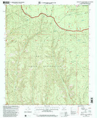 Limestone Canyon North Arizona Historical topographic map, 1:24000 scale, 7.5 X 7.5 Minute, Year 1998