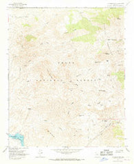 Lion Mountain Arizona Historical topographic map, 1:24000 scale, 7.5 X 7.5 Minute, Year 1964