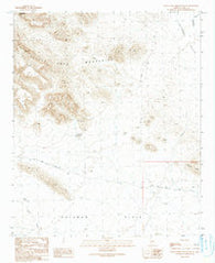 Little Horn Mountains SE Arizona Historical topographic map, 1:24000 scale, 7.5 X 7.5 Minute, Year 1990