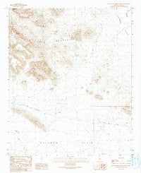 Little Horn Mountains SE Arizona Historical topographic map, 1:24000 scale, 7.5 X 7.5 Minute, Year 1990