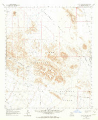 Little Horn Mts Arizona Historical topographic map, 1:62500 scale, 15 X 15 Minute, Year 1962