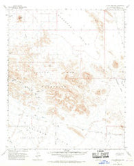 Little Horn Mts Arizona Historical topographic map, 1:62500 scale, 15 X 15 Minute, Year 1962