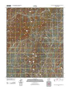 Little Black Spot Mountain Arizona Historical topographic map, 1:24000 scale, 7.5 X 7.5 Minute, Year 2011