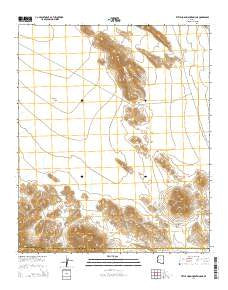 Little Horn Mountains NE Arizona Current topographic map, 1:24000 scale, 7.5 X 7.5 Minute, Year 2014