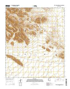 Little Horn Mountains SE Arizona Current topographic map, 1:24000 scale, 7.5 X 7.5 Minute, Year 2014