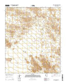 Little Horn Peak Arizona Current topographic map, 1:24000 scale, 7.5 X 7.5 Minute, Year 2014
