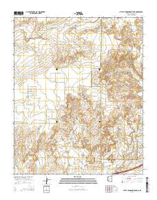 Little Lithodendron Tank Arizona Current topographic map, 1:24000 scale, 7.5 X 7.5 Minute, Year 2014