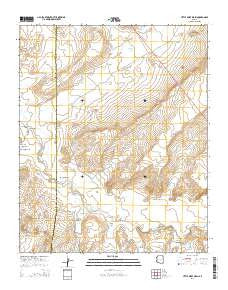 Little Milky Wash Arizona Current topographic map, 1:24000 scale, 7.5 X 7.5 Minute, Year 2014