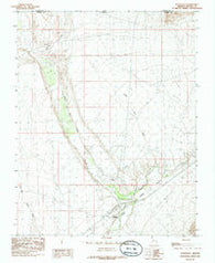 Littlefield Arizona Historical topographic map, 1:24000 scale, 7.5 X 7.5 Minute, Year 1985