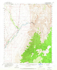 Littlefield Arizona Historical topographic map, 1:62500 scale, 15 X 15 Minute, Year 1954