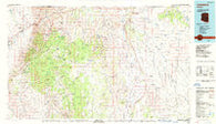 Littlefield Arizona Historical topographic map, 1:100000 scale, 30 X 60 Minute, Year 1987