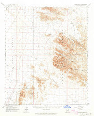 Livingston Hills Arizona Historical topographic map, 1:62500 scale, 15 X 15 Minute, Year 1962