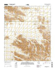 Livingston Hills Arizona Current topographic map, 1:24000 scale, 7.5 X 7.5 Minute, Year 2014