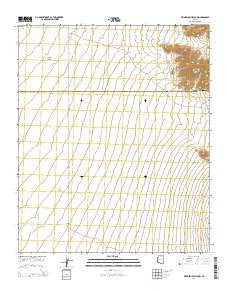 Livingston Hills NW Arizona Current topographic map, 1:24000 scale, 7.5 X 7.5 Minute, Year 2014