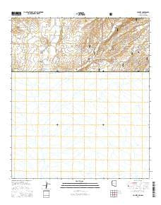 Lochiel Arizona Current topographic map, 1:24000 scale, 7.5 X 7.5 Minute, Year 2014