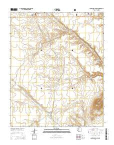 Lockwood Canyon Arizona Current topographic map, 1:24000 scale, 7.5 X 7.5 Minute, Year 2014