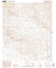 Lone Star Mountain Arizona Historical topographic map, 1:24000 scale, 7.5 X 7.5 Minute, Year 1985