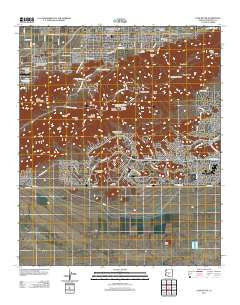 Lone Butte Arizona Historical topographic map, 1:24000 scale, 7.5 X 7.5 Minute, Year 2011